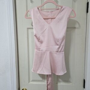 Bespoke Pink Sleeveless Top